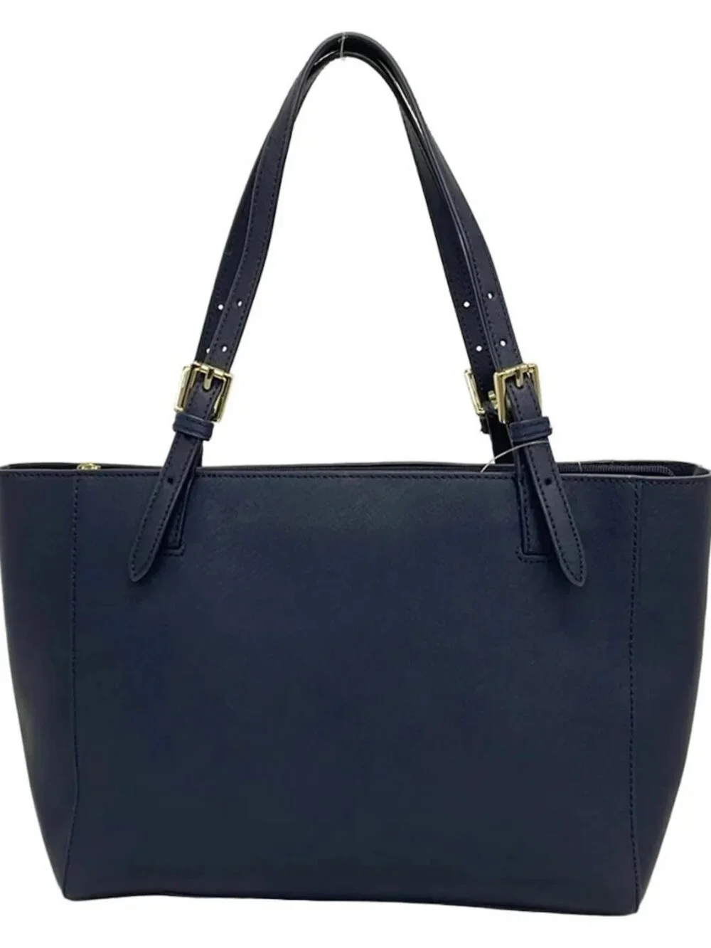 TORY BURCH Dark Navy Leather Tote Bag